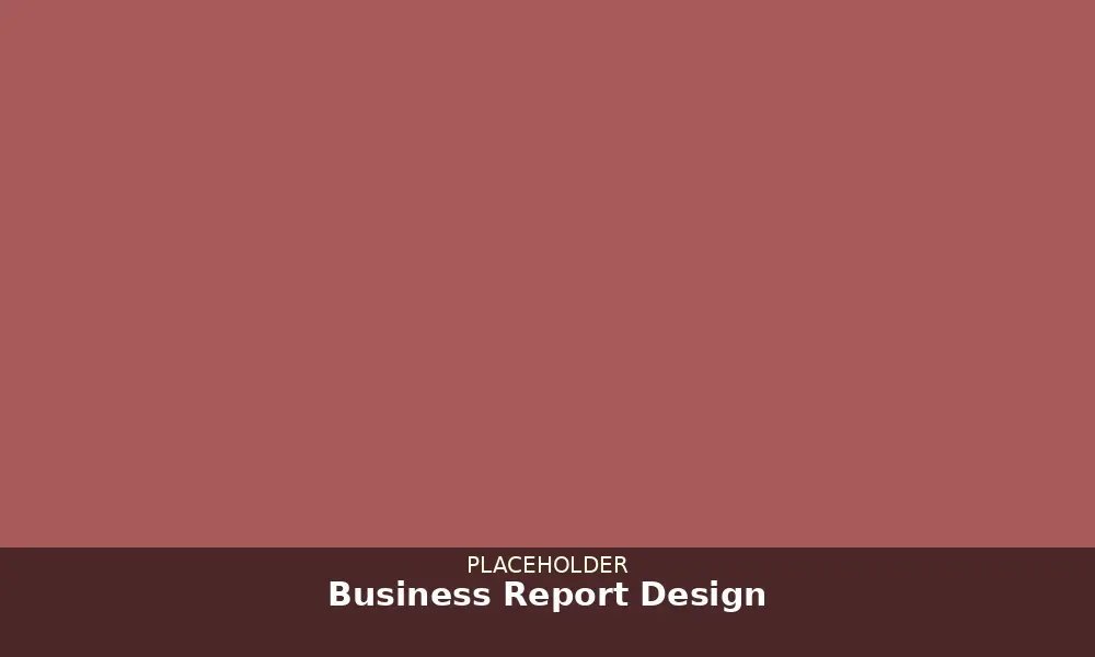 Quarterly business report design slide format